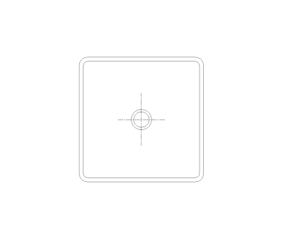 Bar Sink CAD Block. Free DWG AutoCAD Imperial drawing available to download