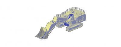 Large Digger / Excavator DWG block 