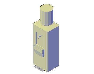 Office Water Cooler 3d dwg 