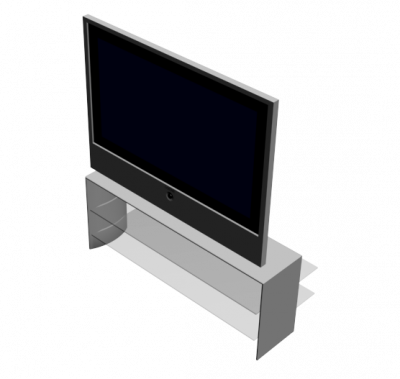 Flachbildfernseher auf dem Stand 3ds max Modell