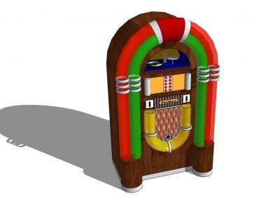 Retro Style Jukebox sketchup model 