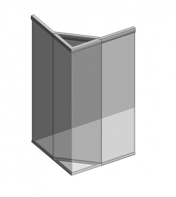 Parametric Duschwand Revit Modell