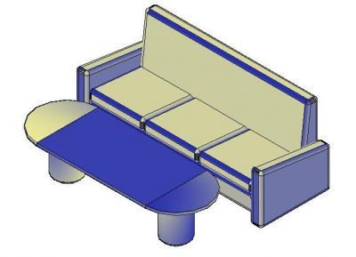 Sofa and Coffee Table 