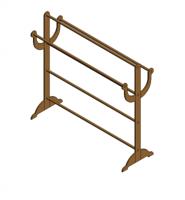 Toallero de pie modelo Revit