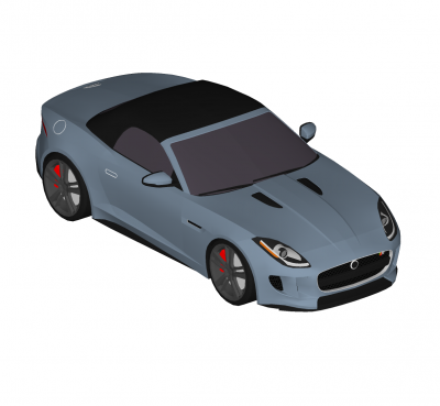 Jaguar F Type convertible Sketchup model 