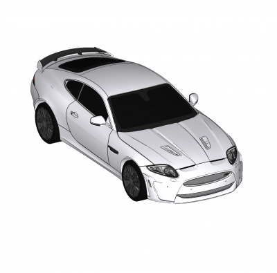 Jaguar XKRS Sketchup model