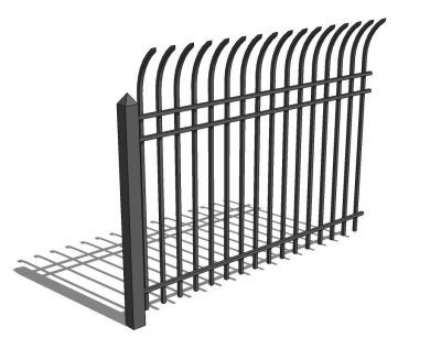 Security Fence Curved