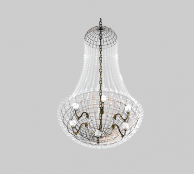 candelabro colgante de 3ds max modelo