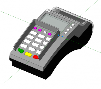 Kassenterminal Revit-Modell