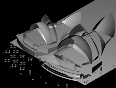 Sydney Opernhaus 3DS Max-Modell