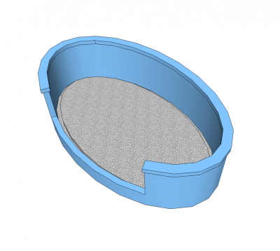 Dog bed Sketchup model
