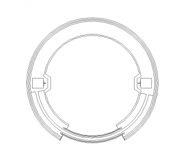 Disegno dell'ascensore circolare