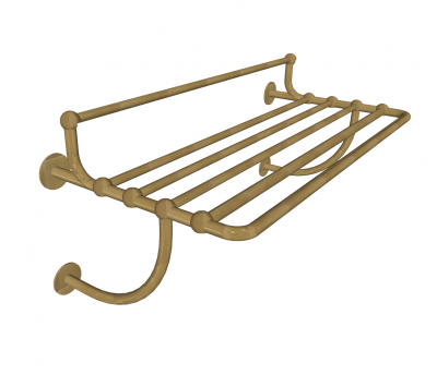 Estante de baño de latón skp