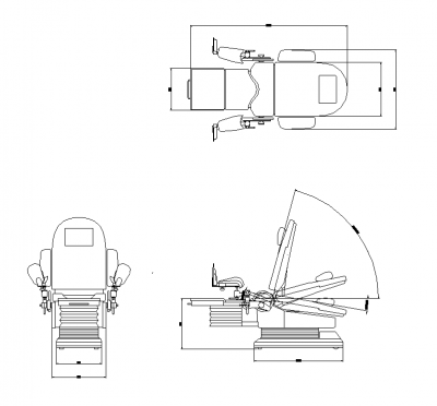 Hospital folding bed