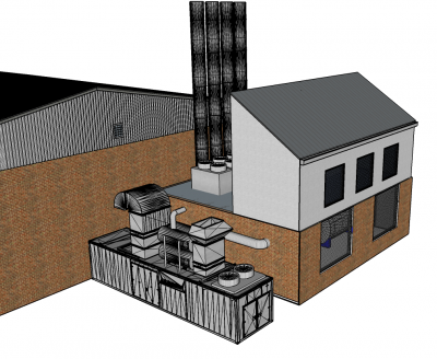 Energy centre Sketchup model
