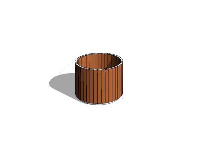 Wooden Planter Revit family 