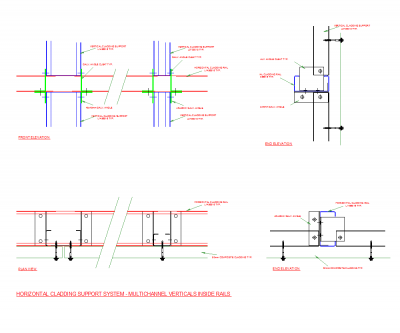 Horizontal cladding support system 