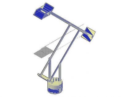 Cantilever-Schreibtischlampe 3D dwg