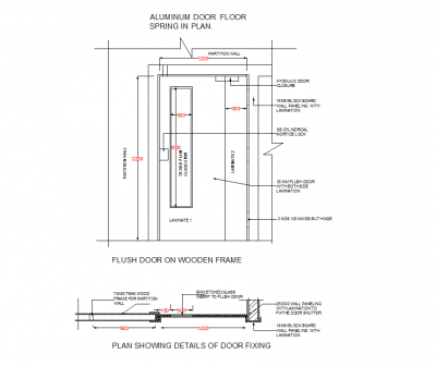 Aluminium door details