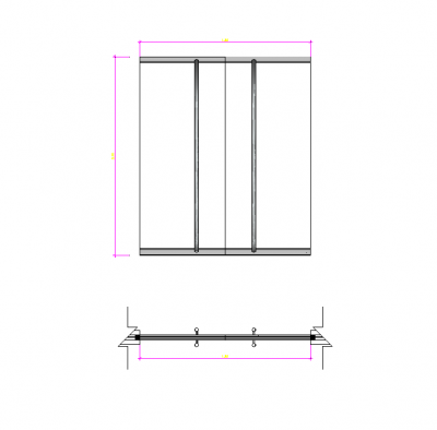 Security glass door