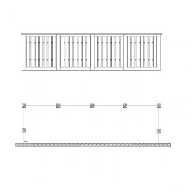 Wooden balcony