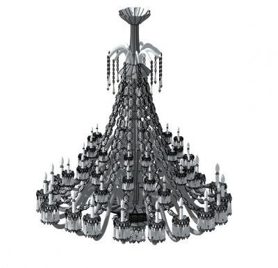 Glass Chandelier sketchup model