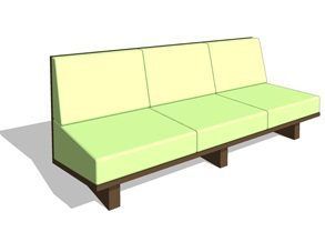 Dune Ferguson Chair: Sofa Revit family 
