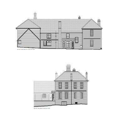 Large Georgian farmhouse DWG