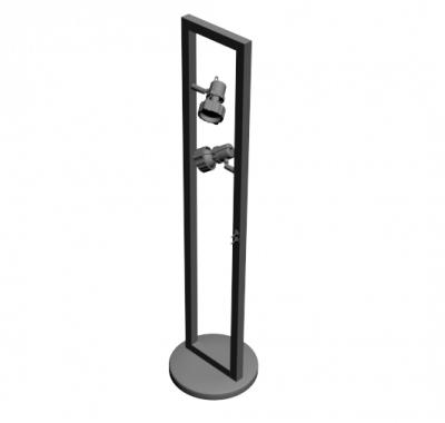 Floor standing spotlights 3d max model