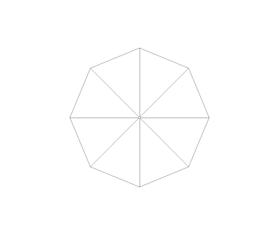 Patio Umbrella CAD Block. Free DWG AutoCAD Imperial drawing available to download