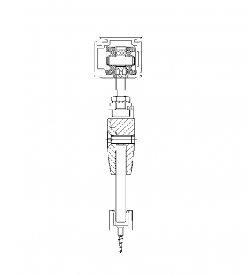 Top hung sliding door hinge