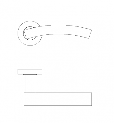 Stainless steel door handle