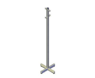 Coat Tree 02 3D dwg 