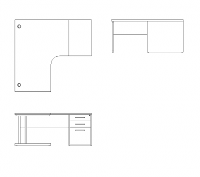 L Shaped desk