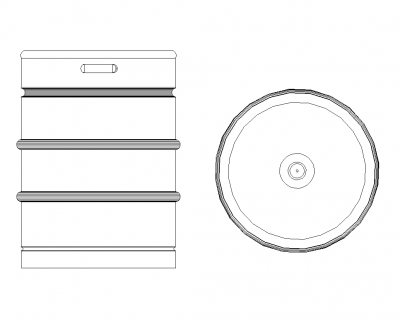Beer keg dwg