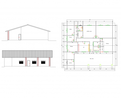 Nursery design dwg layout 