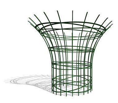 Modelo de alambre de árbol de Revit