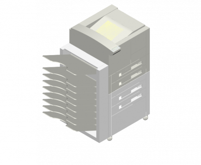 Photocopier 3d models 