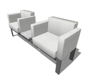 Lobby Area Twin Seating Revit family 