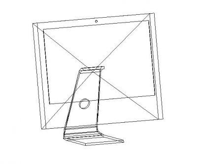 iMac computer revit model