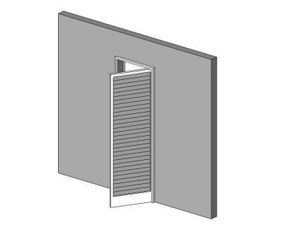 Adjustable Louvre Door Revit model