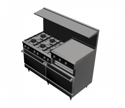 Industrieofenbereich 3ds max Modell