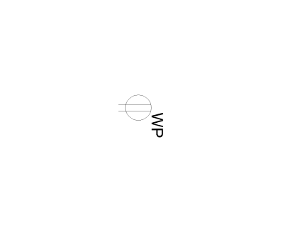 Weatherproof Outlet Symbol CAD Block. Free DWG AutoCAD Imperial drawing available to download