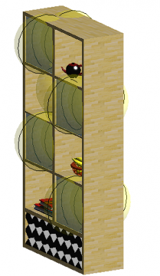 Book case room divider revit