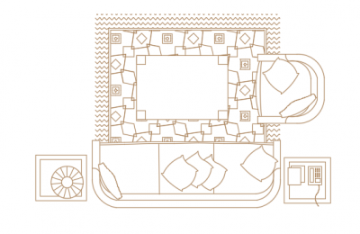furniture living room  dwg