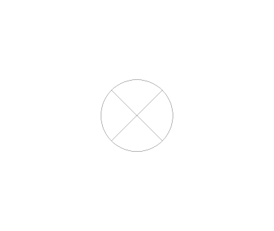 Recessed Ceiling Downlight Symbol CAD Block. Free DWG AutoCAD Imperial drawing available to download