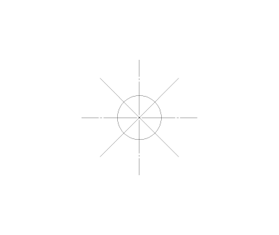 Chandelier Symbol CAD Block. Free DWG AutoCAD Imperial drawing available to download