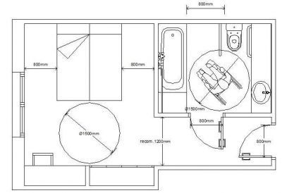 DDA - Cuarto de baño y dormitorio