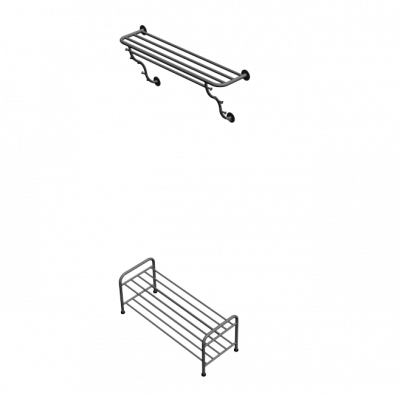 Schuh- und Kleiderständer 3ds max Modell