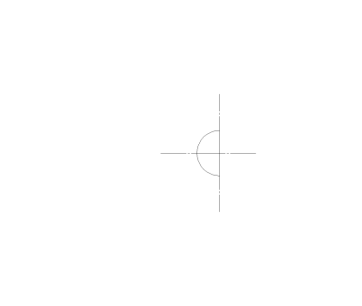 Wall Sconce Light Symbol CAD Block. Free DWG AutoCAD Imperial drawing available to download